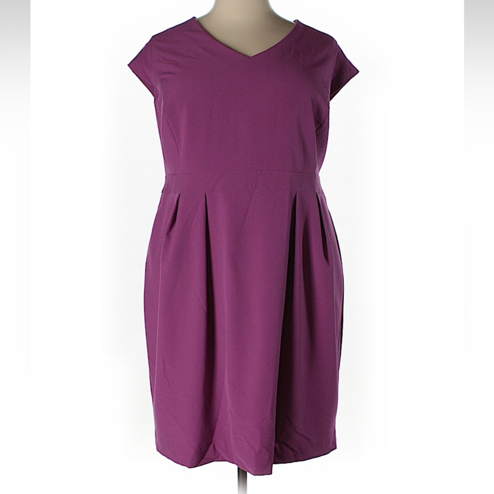 Enlo - magenta zipper dress - size 22w